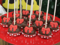Cakepop Minnie Vermelha